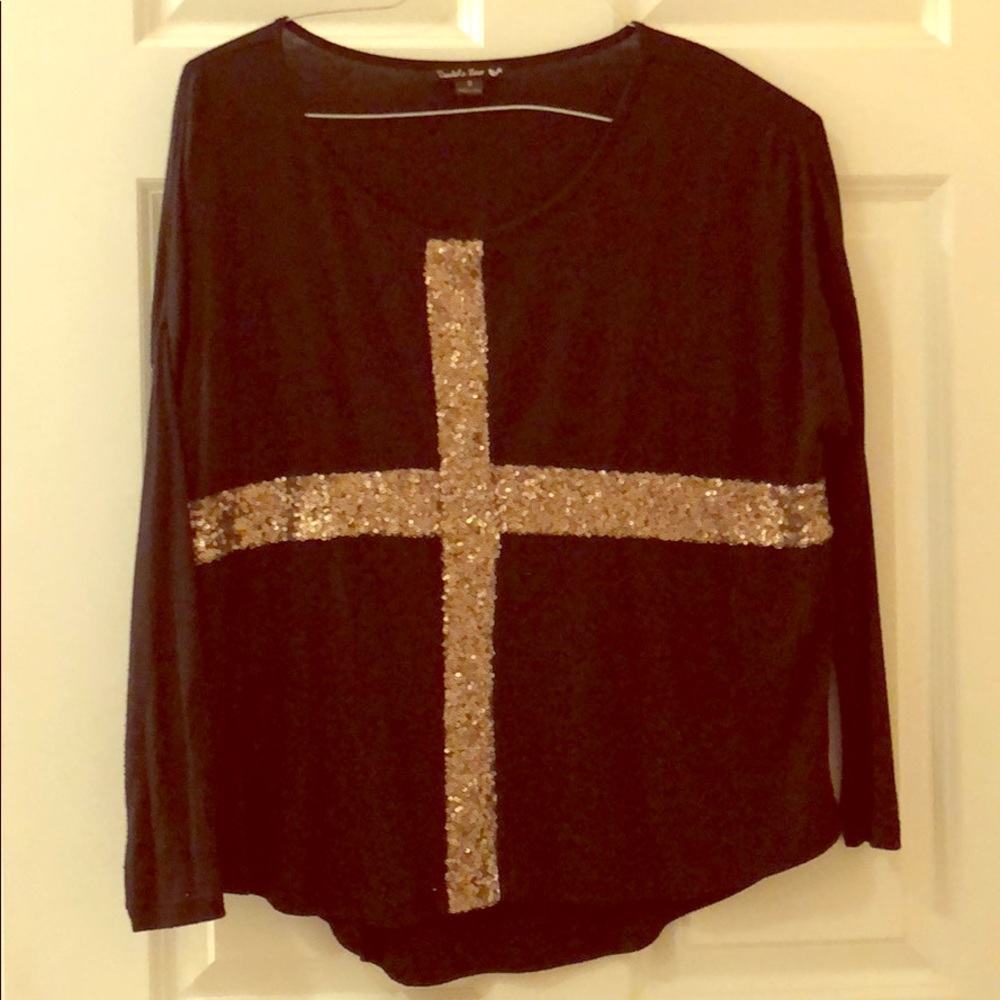 Cross Sequin Top